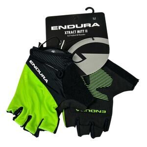 Endura Xtract Fingerless Gloves Bike Cycling Mitt II Green and‎ Black Sz M